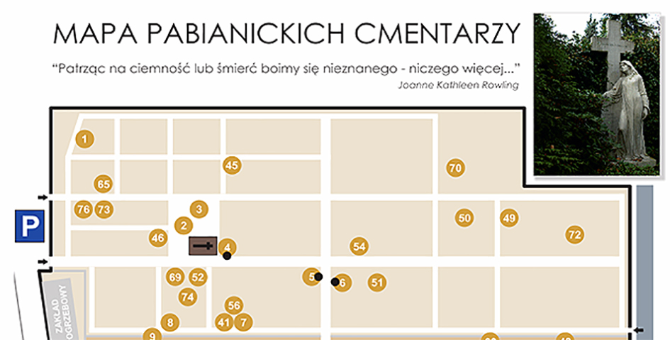 Zajrzyj na mapę pabianickich cmentarzy