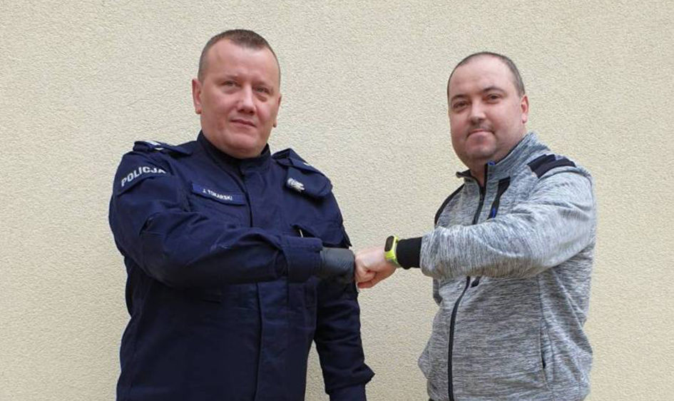 Na pomoc policjantowi z Pabianic