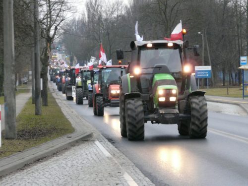 Protest rolników: utrudnienia na DW485 w Dłutowie!