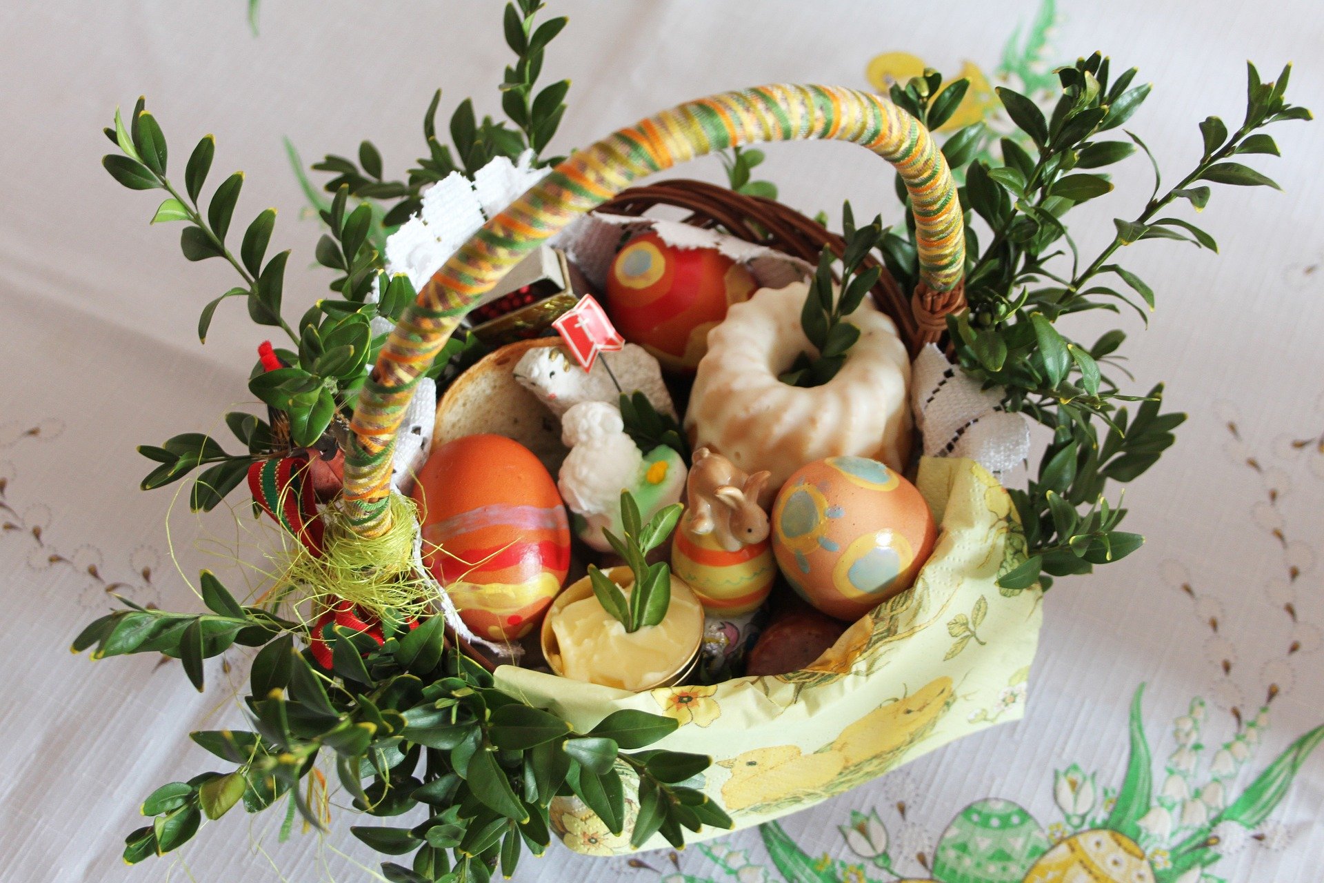 Wielkanocny koszyczek pełen symboli i znaczeń