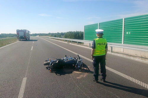Śmiertelny wypadek na S14. Nie żyje motocyklista.