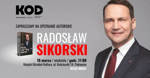 Wizyta Radosława Sikorskiego w Pabianicach