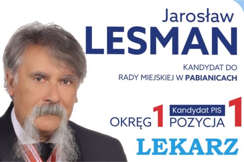 Jarosław Lesman – kandydat do Rady Miejskiej w Pabianicach