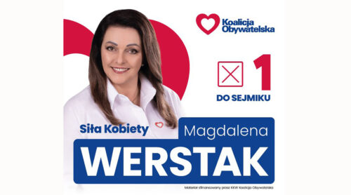 Magdalena Werstak – kandydatką do sejmiku