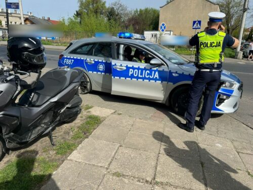Skonfiskowany motocykl za jazdę pod wpływem